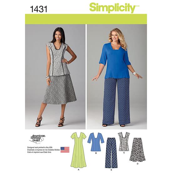 Simplicity 1431AA snitmønster